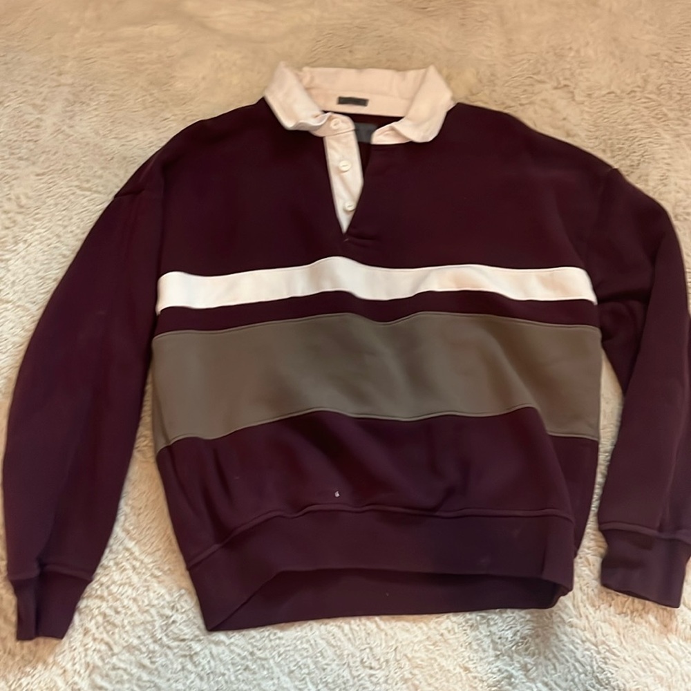 abercrombie men’s size xs quarter button long sleeve sweater